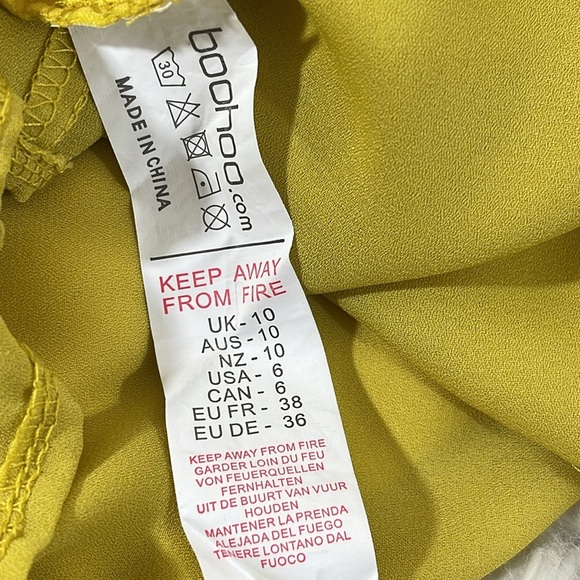 Tia Twist Front Ruched Sleeve Shift Dress Size 6 - Picture 10 of 11